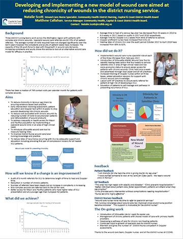 Developing and implementing a new model of wound care aimed at reducing chronicity of wounds in the district nursing service