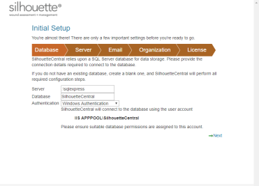 Screenshot of software.