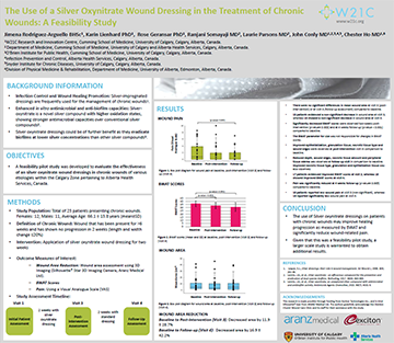Feasibility Study on the use of Silver Oxynitrate Wound Dressing in the treatment of chronic wounds