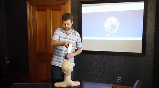 FastSCAN rapidly creates a 3D model